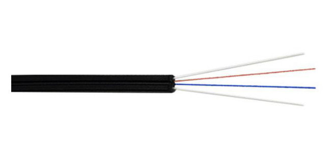 4 Core Indoor Singlemode G657A GJXFH LSZH Jacket FTTH Fiber Optic Drop Cable