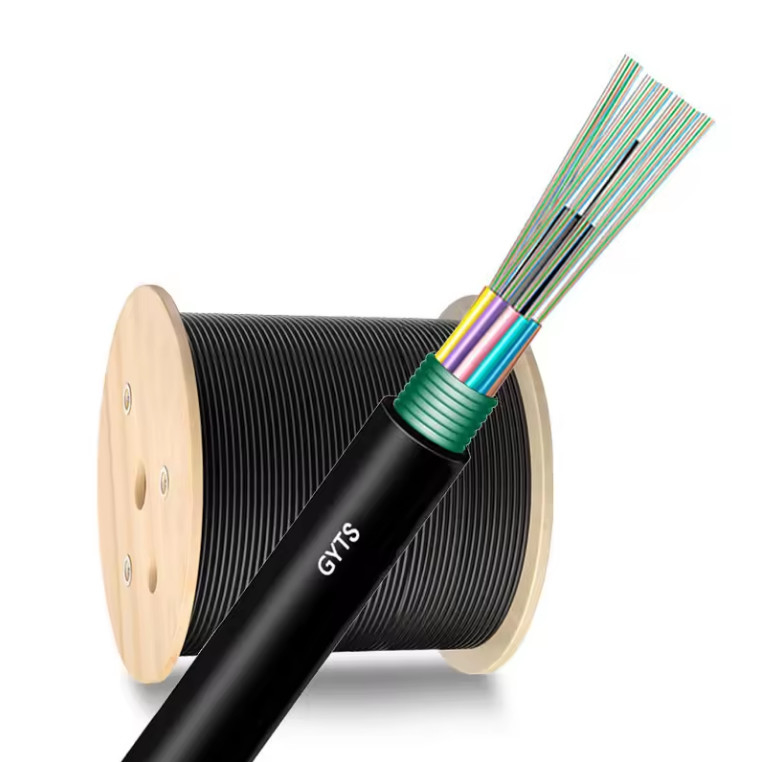 Cable blindato in acciaio esterno GYTS Single Mode con G652D Direct Buried Overhead