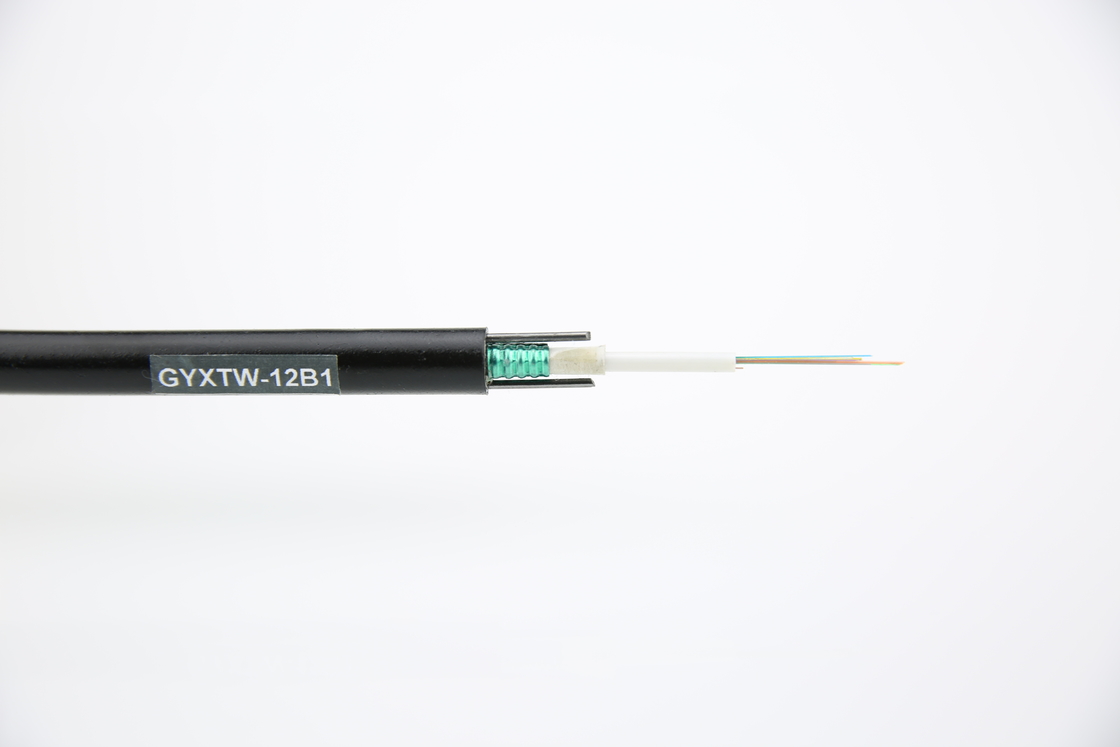 Cable in fibra ottica blindato con due messaggeri in acciaio