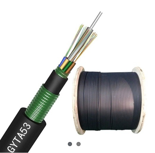 Cavo ottico a guarnizione in PE sepolto direttamente GYTA53 12,2-19,7 mm di diametro per le esigenze del cliente