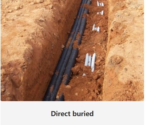 Cavo in fibra ottica interrato diretto per applicazioni di interramento diretto -20-70°C Struttura SZ tubo a strascico