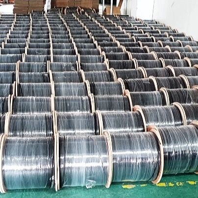 Cavo ottico FTTH a fibra singola nero, 4 fibre, utilizzato per la costruzione di comunicazioni