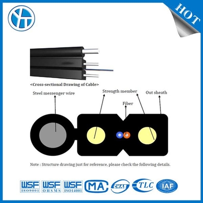 200N resistenza alla trazione Cable FTTH Drop Indoor Yofc Fibre per una connettività senza soluzione di continuità