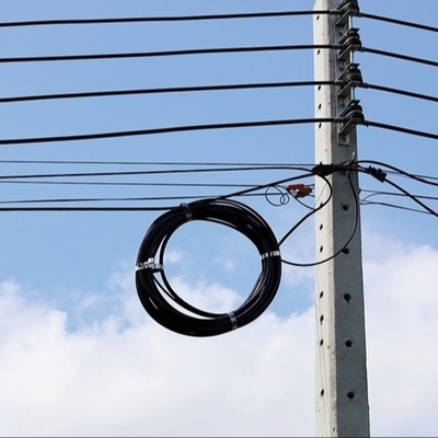 Cavo ottico FTTH a fibra singola nero, 4 fibre, utilizzato per la costruzione di comunicazioni
